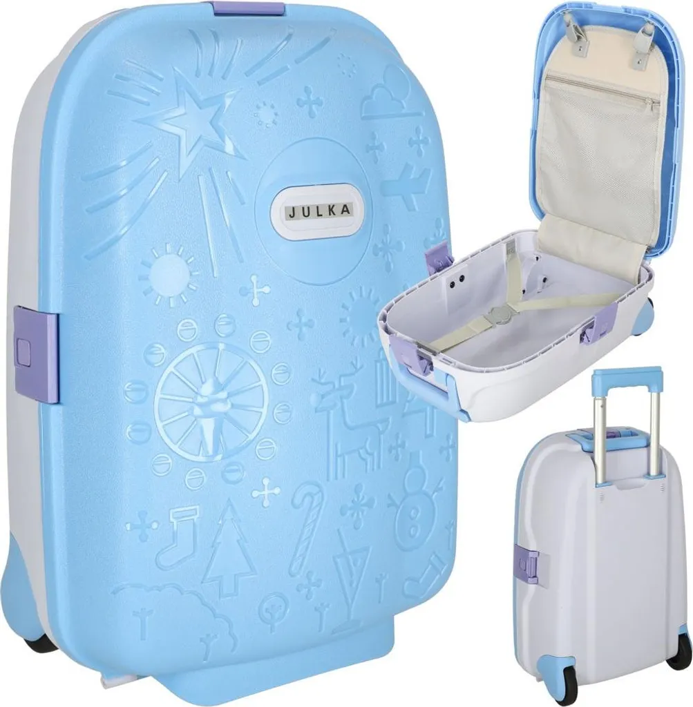 Valise enfant personnalisée : fini les pertes de bagages - Bleu