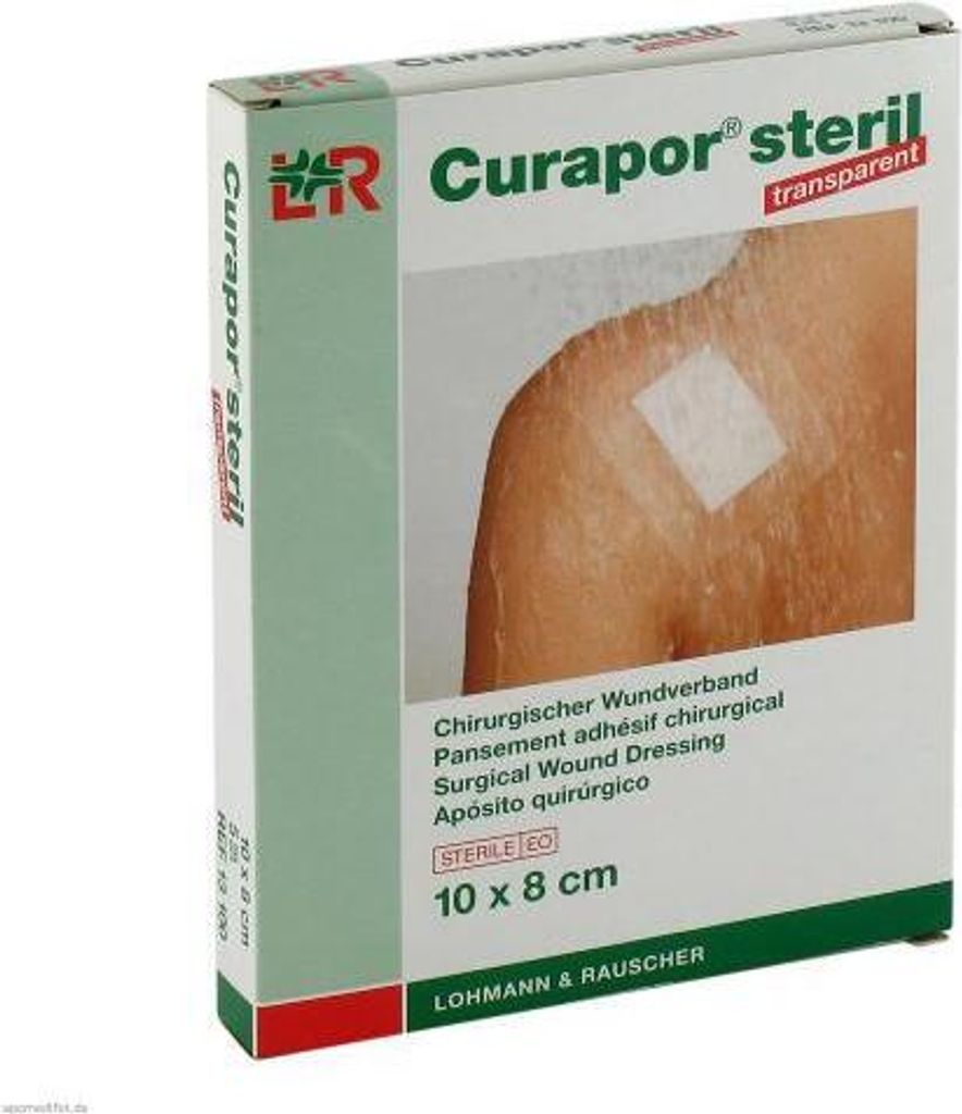 Curapor Wundverband steril transparent 8x10 cm 5 St