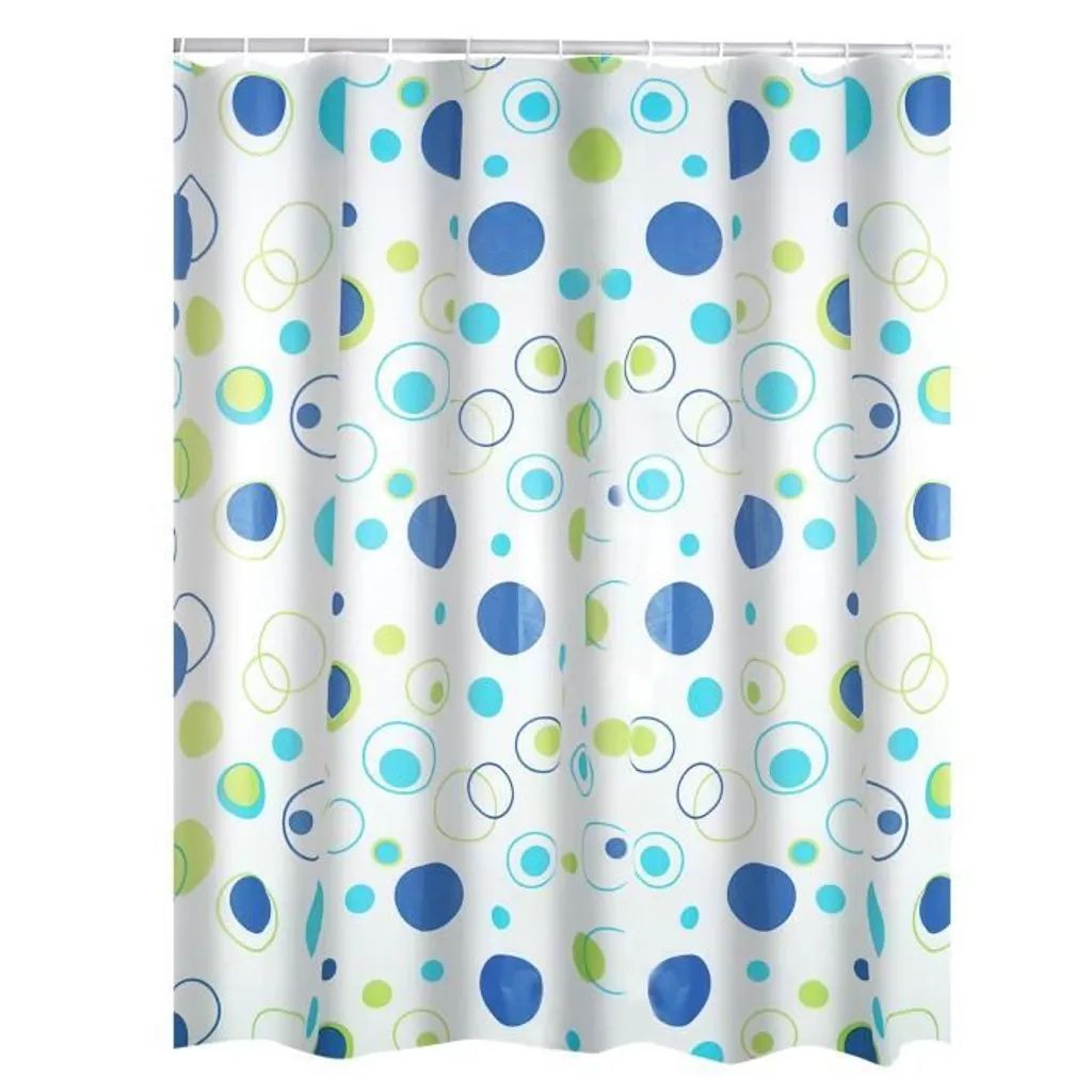 Rideau de douche 180x200cm KREISE étanche pour baignoire et salle d'eau