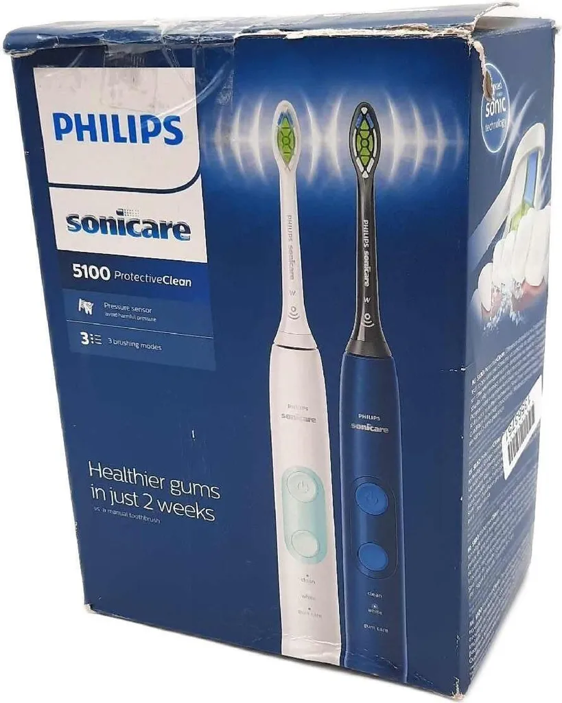 Philips Sonicare 5100 ProtectiveClean Capteur de Pression et 3 Modes Soin - 24