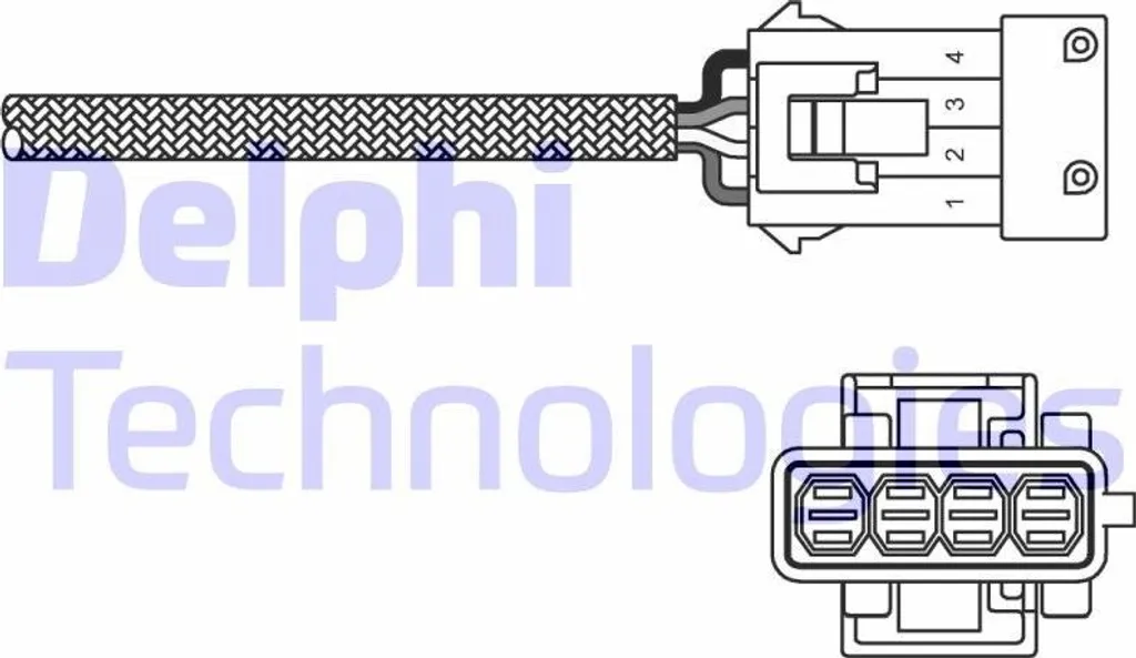 Sonde Lambda Haute Performance Delphi ES10797-12B1 4 Fils - Qualité OE