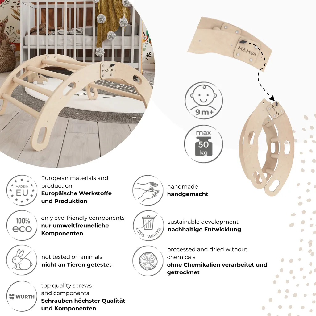 Structure d'escalade bébé : Solution motricité pour petits espaces - 6