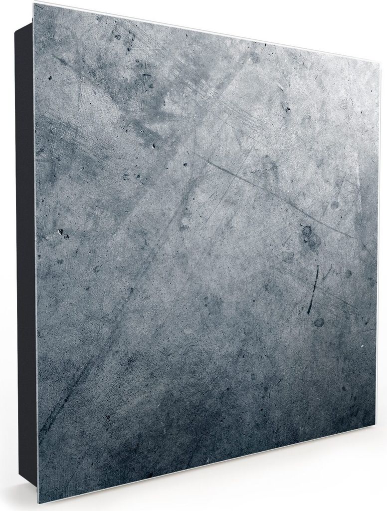 Nachbildung-Schlüsselkasten, Magnetpinnwand und Memoboard mit Glasfront Motiv Dunkle Betonwand