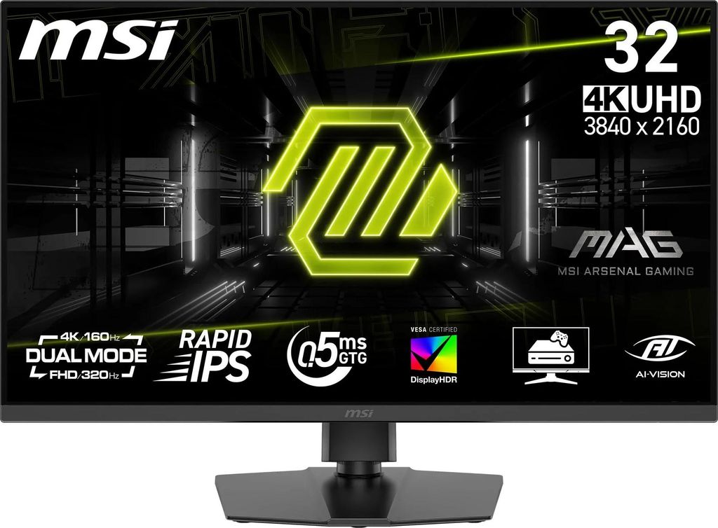 MSI MAG 322URDF E16 – 32 Zoll 4K Gaming-Monitor mit Rapid IPS und 0,5ms Reaktion
