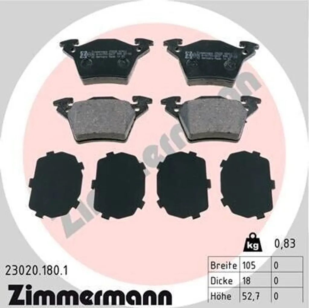 Plaquettes de Frein Avant pour Mercedes Vito W638 et Classe V 23020