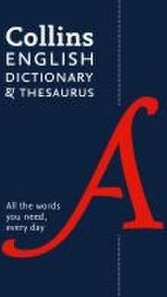 Paperback English Dictionary and Thesaurus Essential