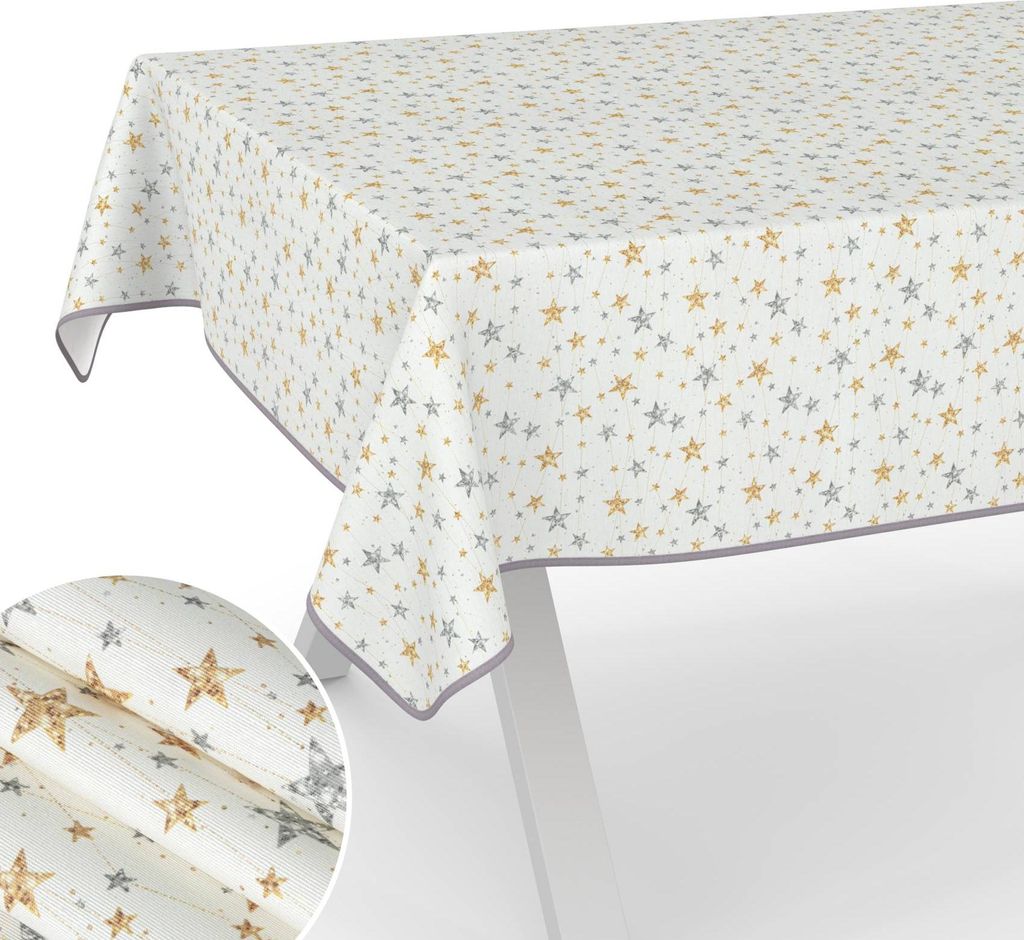 Tischdecke Strene Gold-Silber 160x100 B