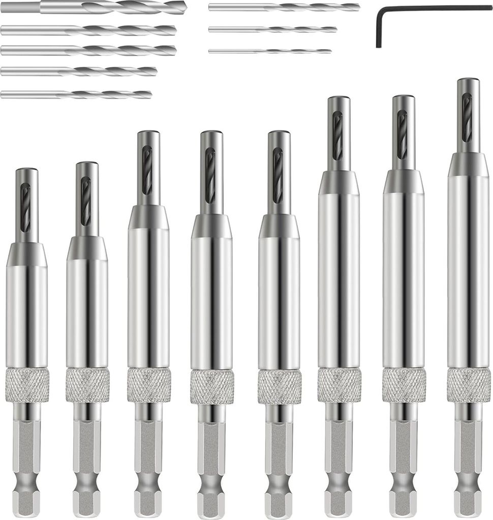 16pcs VIX Bits selbst zentrierend Bohrer Set, 1/4" Hex Produktbild 