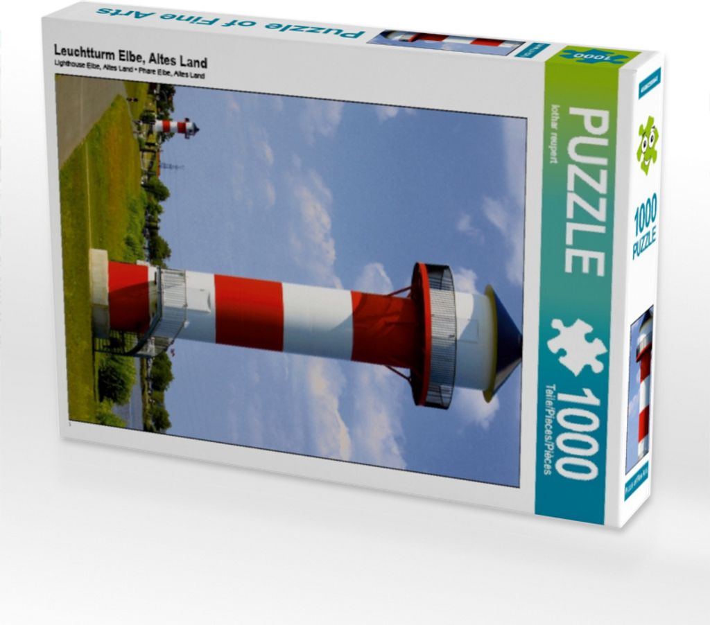 Calvendo Leuchtturm Elbe, Altes Land 1000 Teile Puzzle hoch 480x640mm, reupert lothar; 7338123