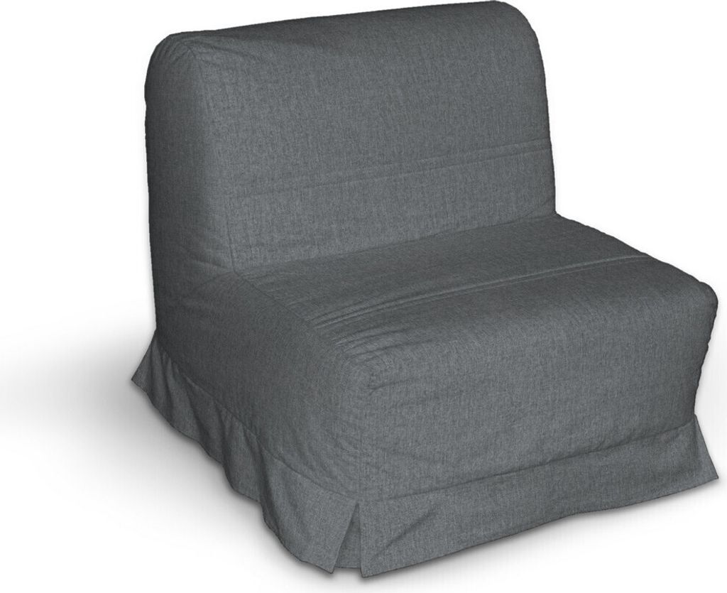 Dekoria Bezug für Lycksele Sessel mit Kellerfalten, grau, Bezug für Lycksele Sessel