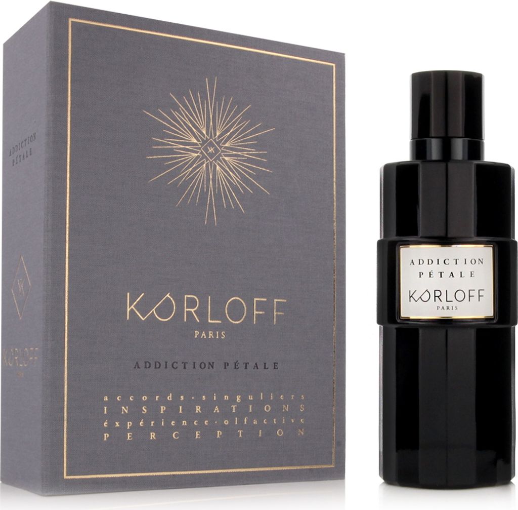 A perfume bottle and its box are displayed side-by-side against a white background.