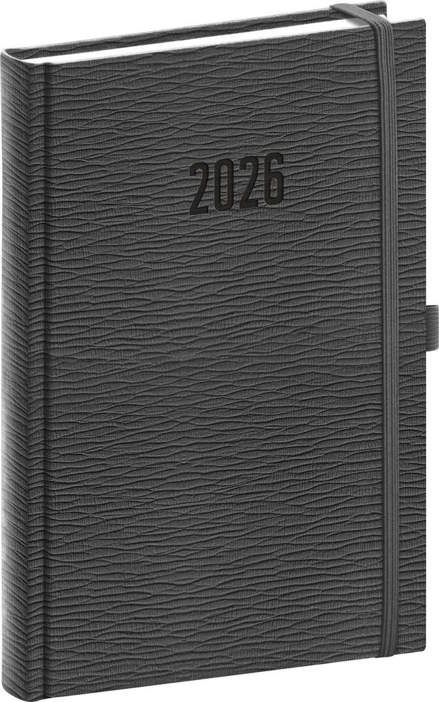Notique Denní diář Rivoli 2026, šedý, 15 x 21 cm Obrázek produktu 