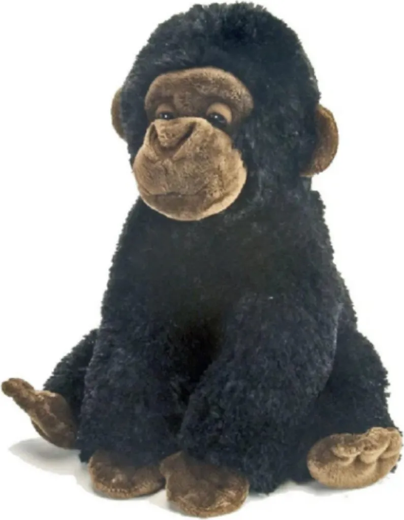 Peluche Bébé Gorille Noir - Doudou Singe Wild Republic pour Enfant