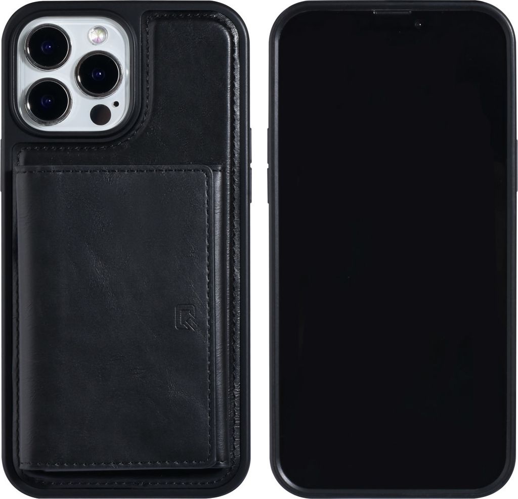 UNIQ Accessory iPhone 13 Pro Max Hardcase Backcover - Whiteh removable card holder - Black