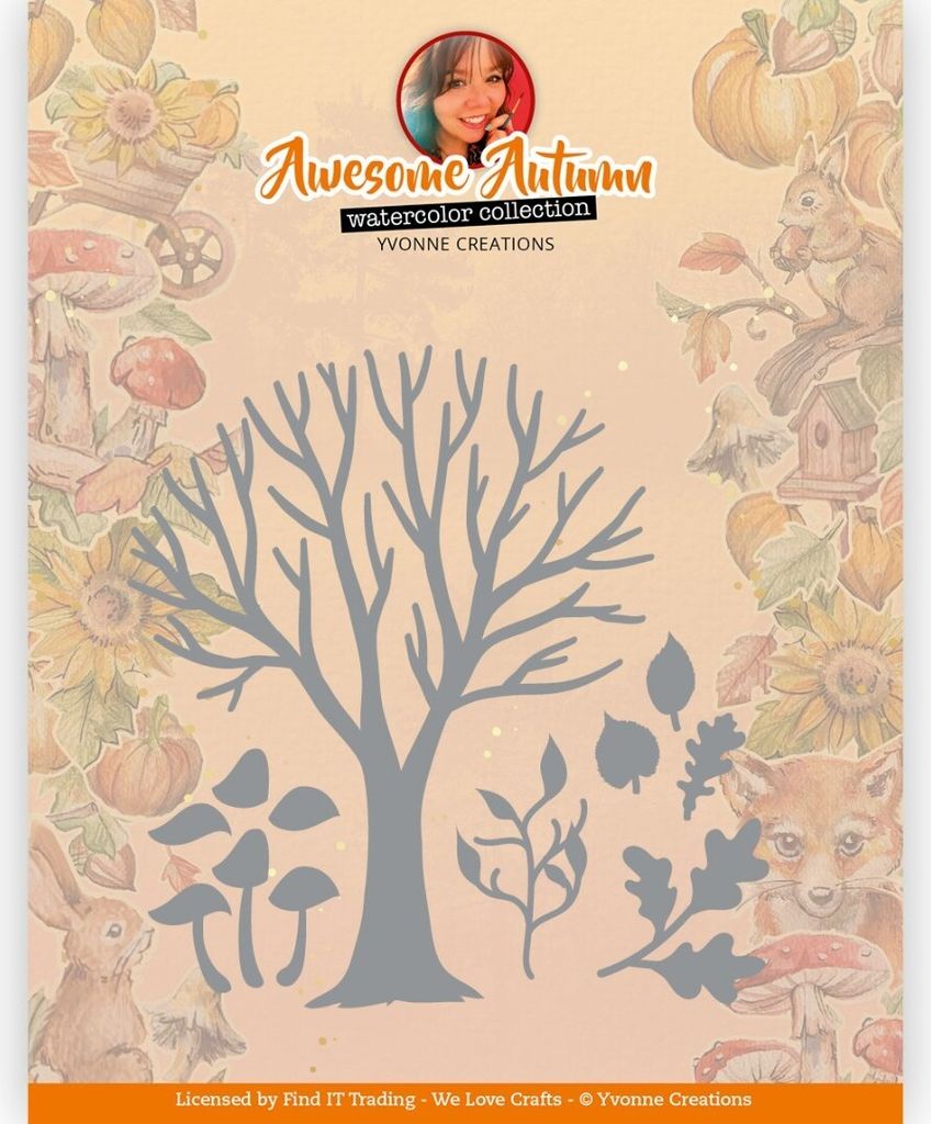 Stanzschablone - Yvonne Creations - Awesome Autumn - Herbst Produktbild 