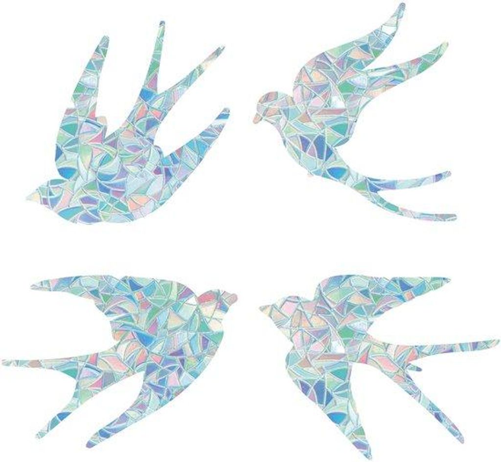 Vogelschutzfolie 16 Vellen statische Vinylfolie Glassticker
