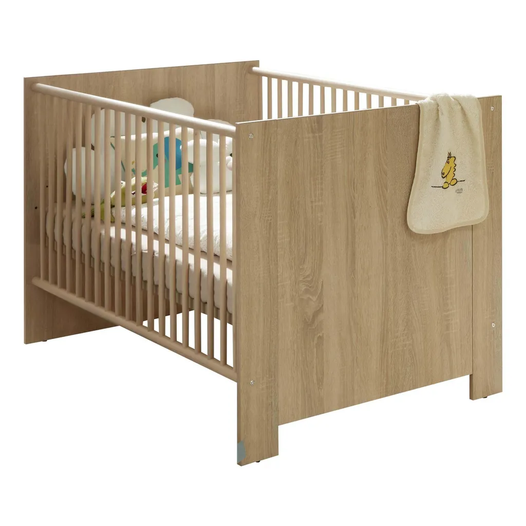 Lit enfant avec sommier réglable Rootz - Design scandinave chêne Sägerau