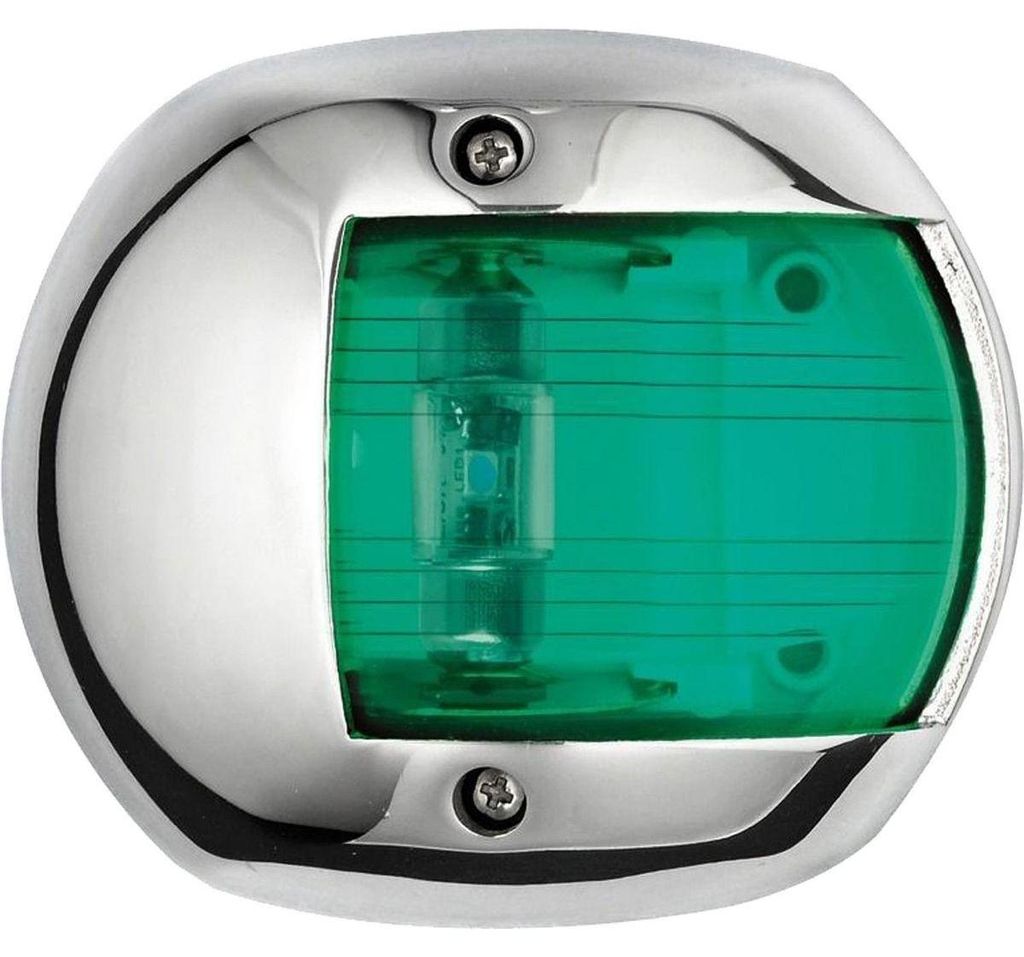 Kompaktowa lampa nawigacyjna 12 AISI 316/112,5° zielona, 1 Zdjęcie produktu 