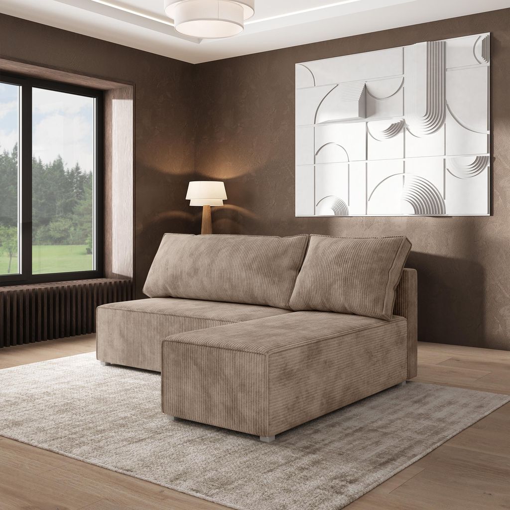 Masseno Ecksofa BRISO P mit Schlaffunktion L-Form, Sofa mit Produktbild 
