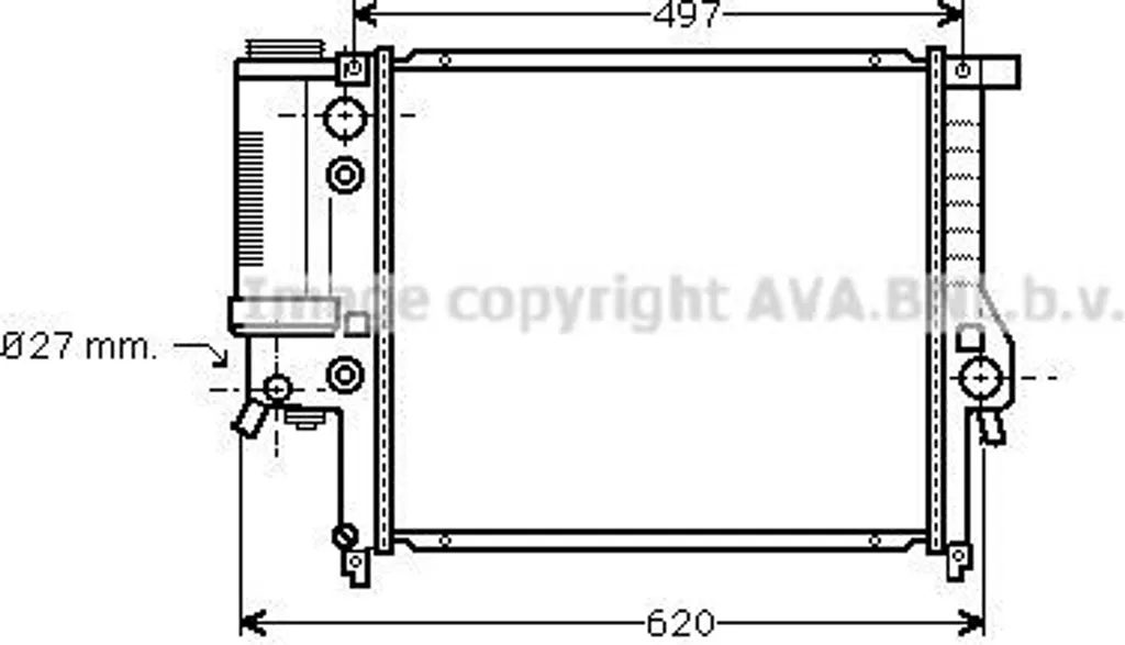 Radiateur de refroidissement moteur pour BMW E36 et Z3 - Modèle PRASCO