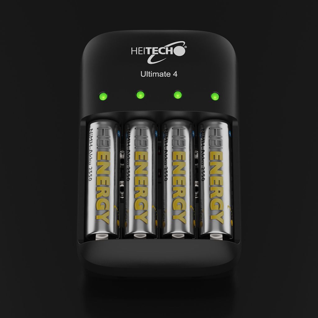 Akumulatorki HEITECH 4x AA Mignon 2550 mAh 1,2 V NiMH - Zdjęcie produktu 