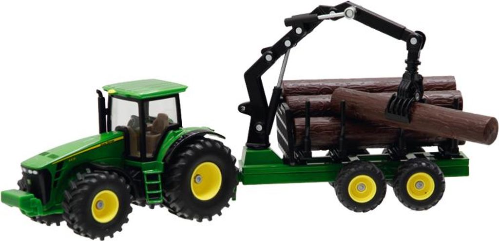 Tracteur avec remorque forestière