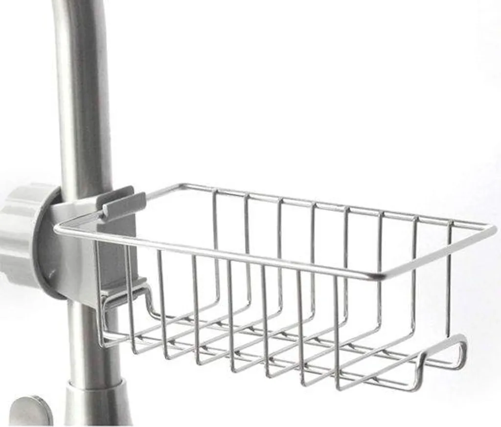 Support de douche inox antirouille avec porte-savon et crochet amovible