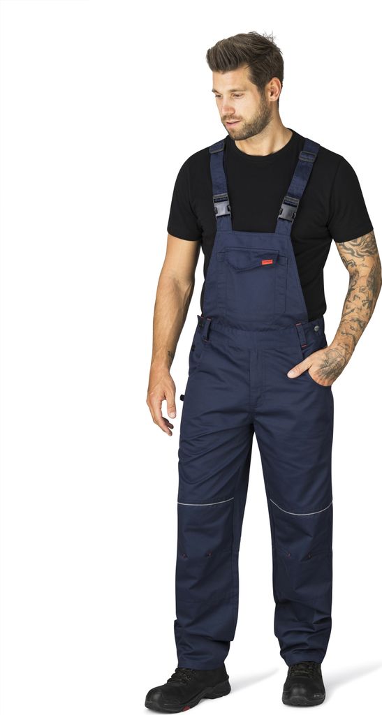 HERO by John Medoox EDMONTON BASIC WORKWEAR Herren Arbeits-Cargo-Latzhose Regular Fit 54 marine