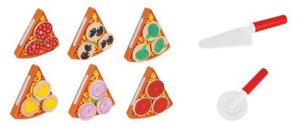 Kruzzel 22471 Drevená krájacia pizza PIZZA 21cm Obrázok produktu 