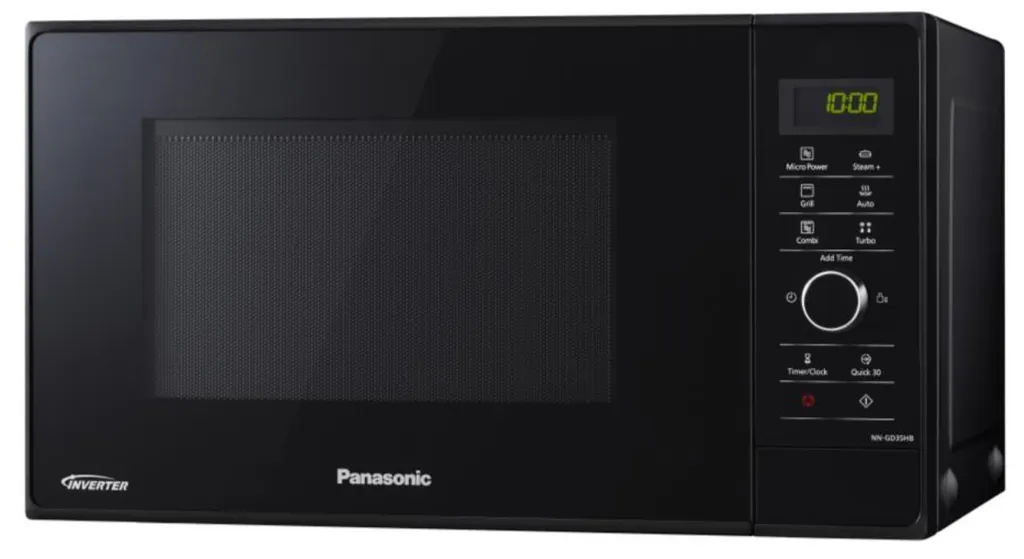 Cuisiner sainement avec le micro-ondes Panasonic NN GD 35 HBGTG noir
