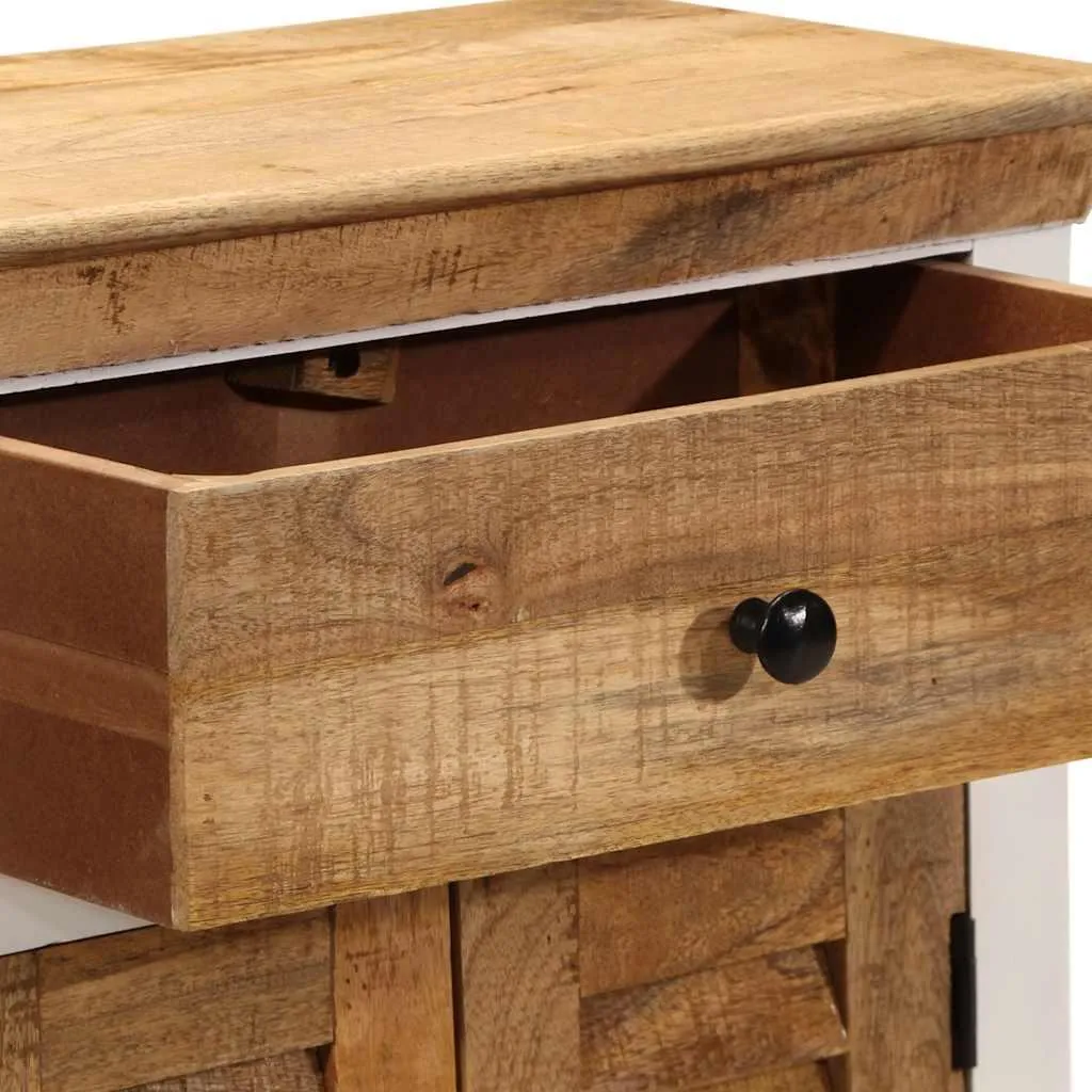 Buffet d'entrée compact bois massif 55 cm idéal pour petits espaces - 6