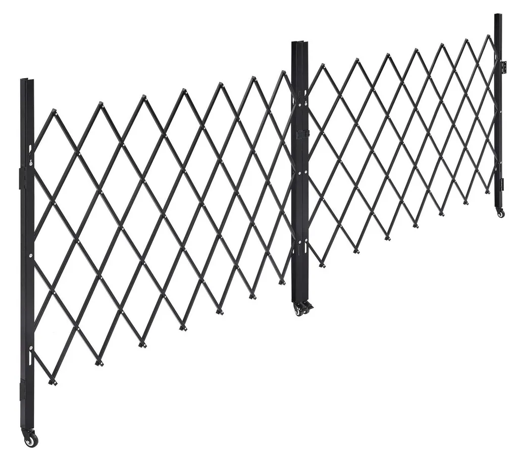 Porte Coulissante en Acier avec Roulettes Pivotantes 3700 x 1605 mm