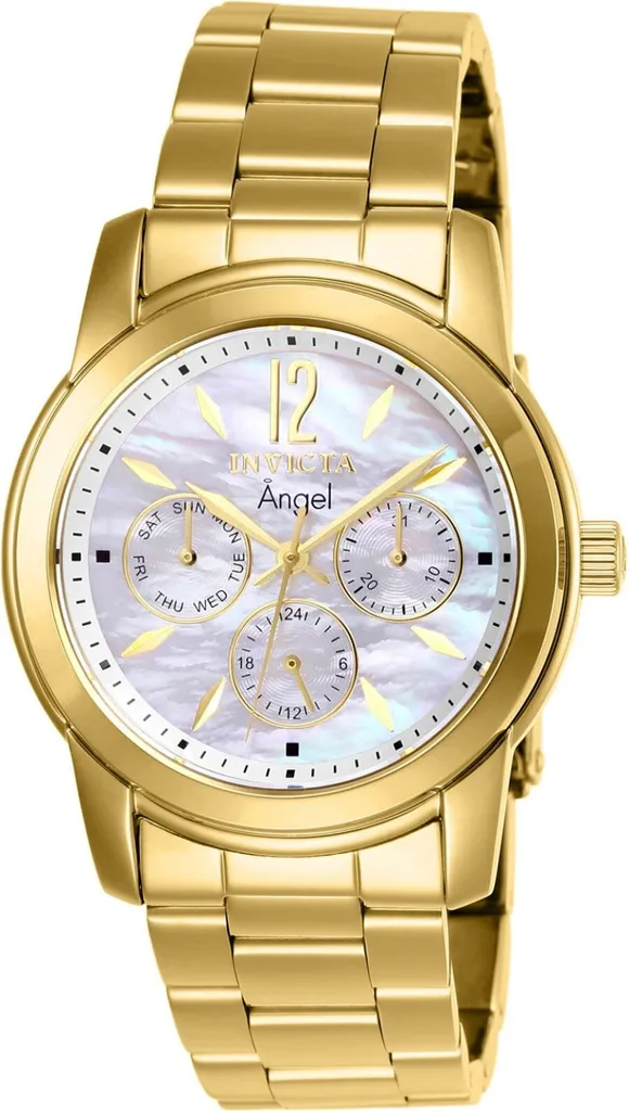 Invicta Angel 0465 Orologio Donna Acciaio Inox Oro 38mm - Prezzo Speciale
