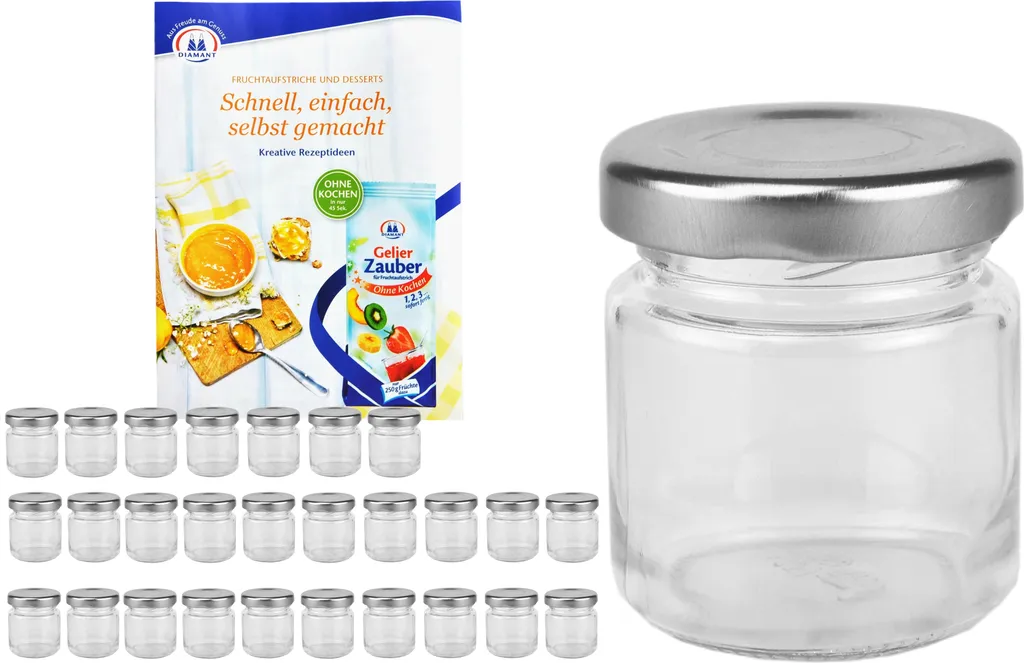 Stock 28 Vasetti Monodose 53ml A43 per Miele e Marmellate Gourmet