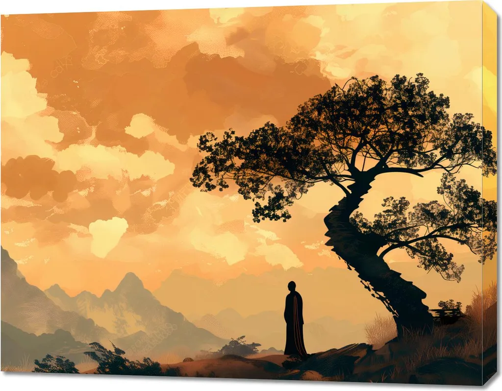 Tableau Zen Image 90 x 70 cm - Décoration Murale Format Paysage