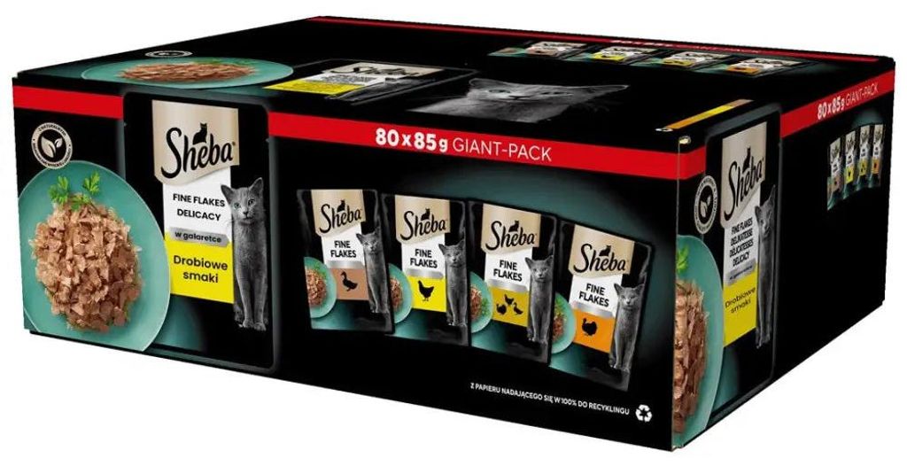 Delizie SHEBA con aromi di pollame in gelatina - cibo umido Immagine del prodotto 