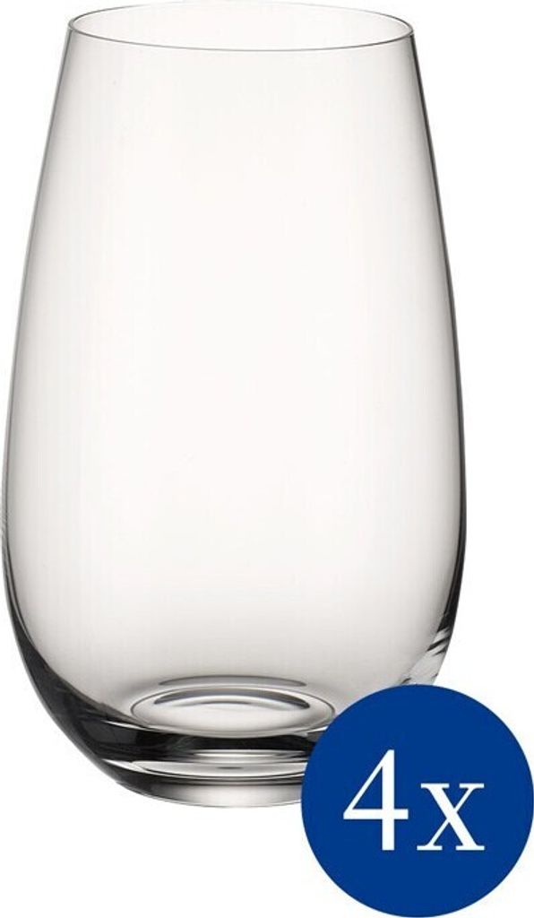 Villeroy & Boch Entrée Becher 3 (Wasserglas / Saftglas / Cocktailglas) Set 4tlg. je 14,3cm 620ml