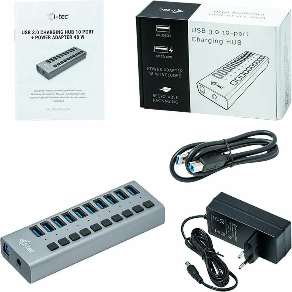 Recensione i-Tec U3CHARGEHUB10: Hub USB 3.0 10 Porte Alta Velocità 48W