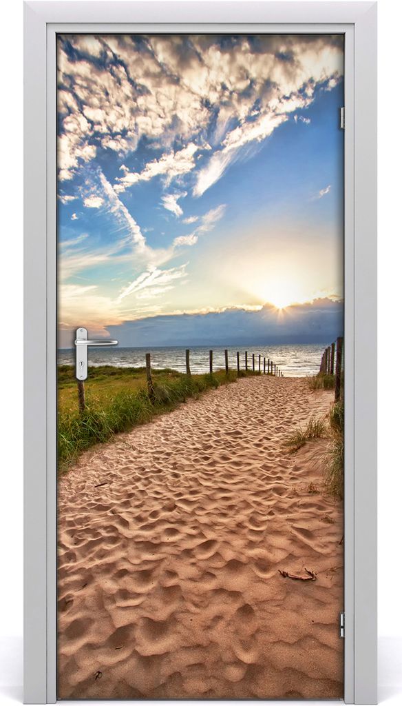 Tulup Türaufkleber 95x205 cm Dekorative Aufkleber Selbstklebend Wasserdichte Tapete Abnehmbar Schlafzimmer Wohnzimmer Wohnkultur - Weg zum Strand