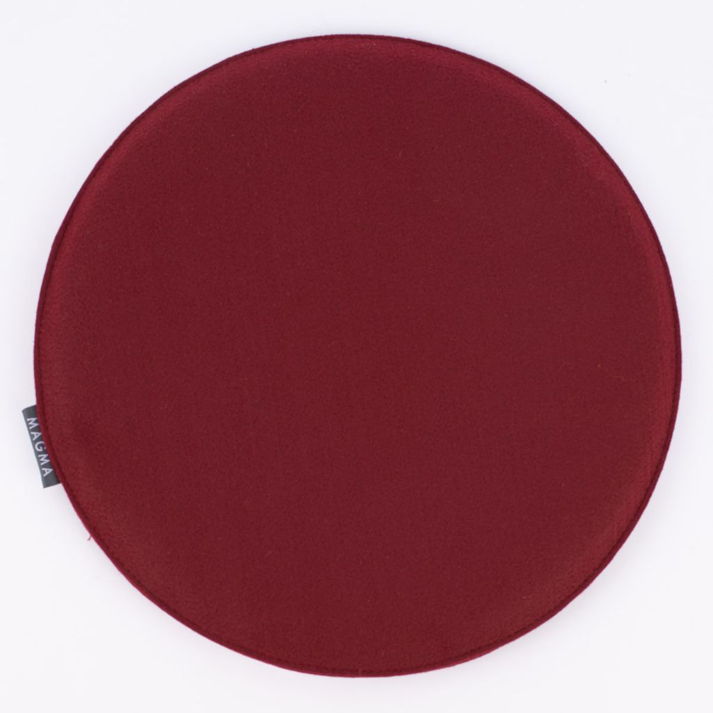 Magma Stuhlkissen AVARO Filz rund wein rot 35x2cm