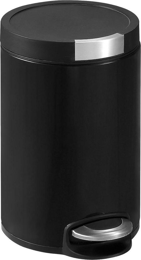EKO - Artistic Treteimer 12 Liter - Stainless steel Plastic - Matt Schwarz