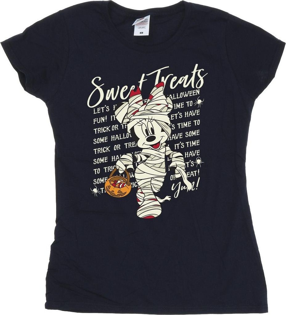 Mickey Mouse - "Sweet Treats" T-Shirt für Damen BI52899 (S) (Marineblau)