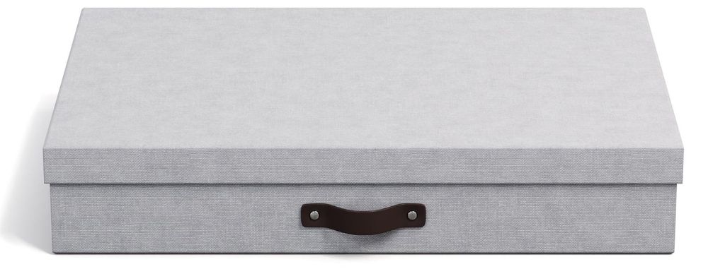 Dokumentenbox A3 mit Deckel und Griff – Schreibtisch-Organizer für Dokumente, Skizzen und Akten – Archivbox aus Recyclingkarton und -papier ...