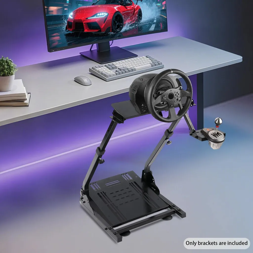 Support pour volant de jeu de course pliable pour simulateur de pilotage - 5