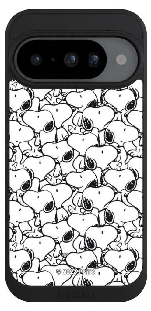 NIVOCASE Handyhülle für Google Pixel 10 Hülle NIVOpure Case Schwarz Muster Peanuts Snoopy