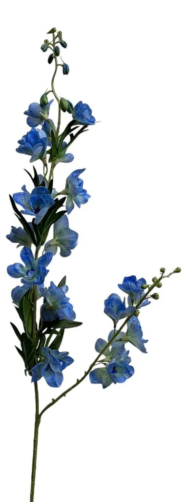 Delphinium Real Touch 105 cm Bleu - Fleur Artificielle Haut de Gamme