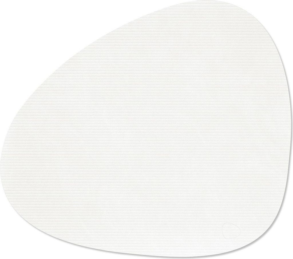 LIND DNA Corduroy Tischset Curve L pure white 37x44cm