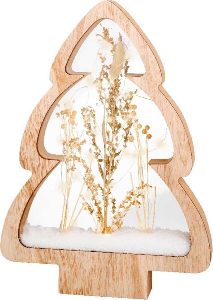 Lumineo Micro LED Rahmenbeleuchtung Baum weiss 38 cm