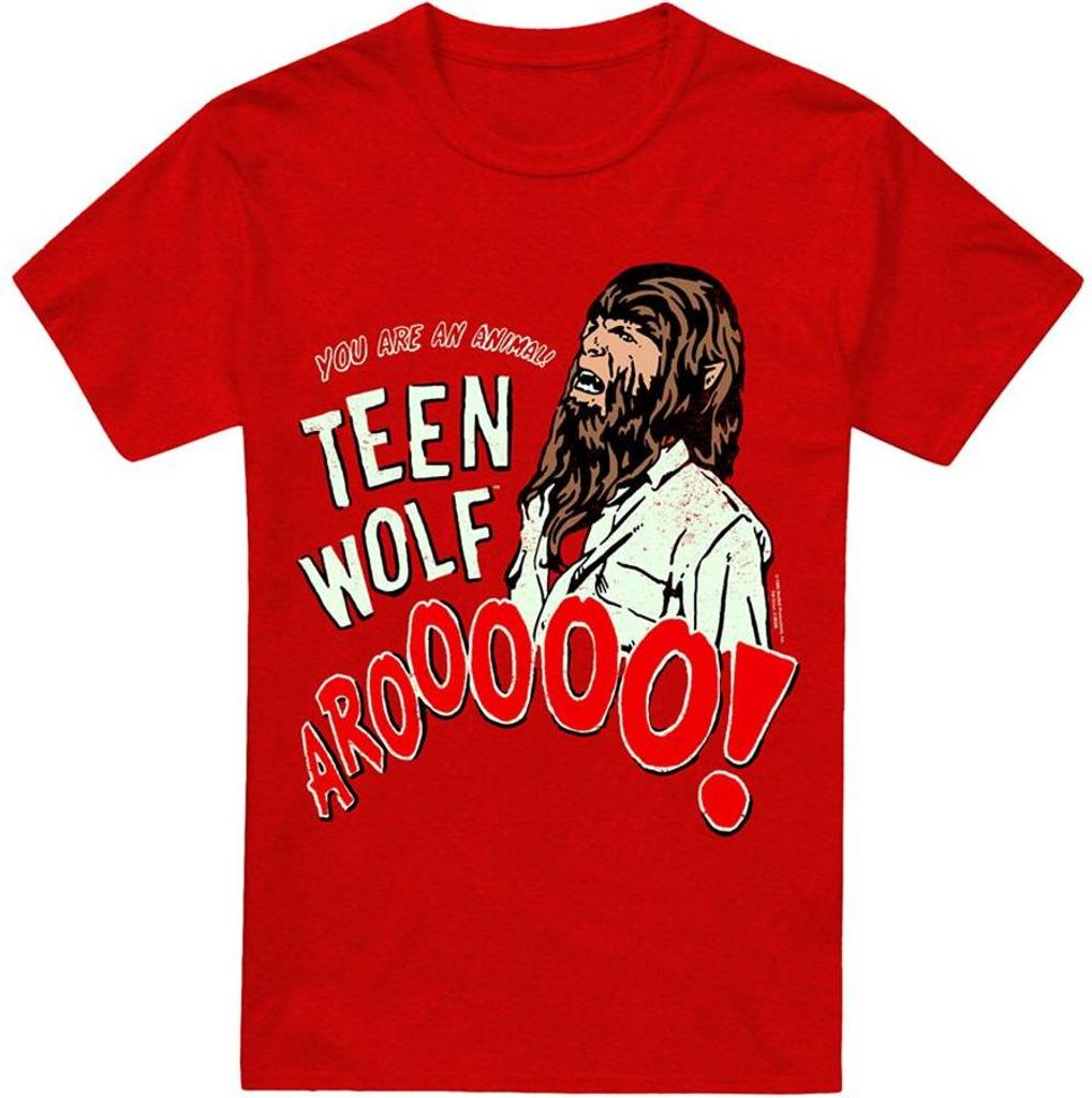 Teen Wolf - T-Shirt für Herren/Damen Uni, meliert TV27234 (M) (Rot)