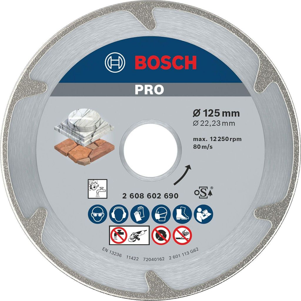 Disco diamantato per marmo PRO, 125 x 22,23 mm Immagine del prodotto 